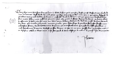 Signature of Joan of Arc by Unbekannt Unbekannt